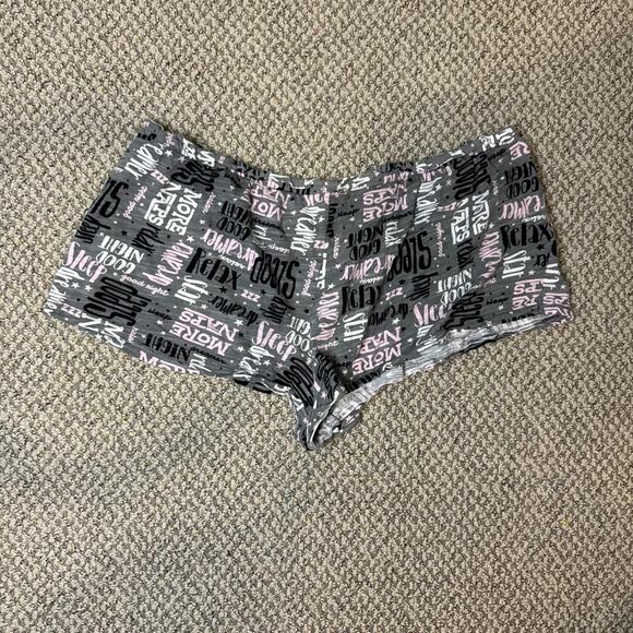 Cute vintage y2k ultra low rise gray mini/ micro sleep shorts - Picture 4 of 5
